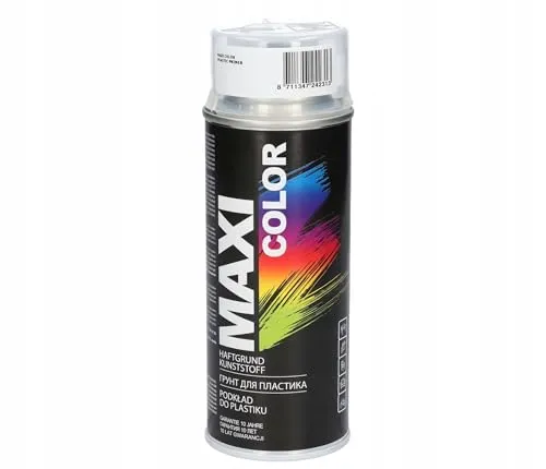 Maxi Color PLASTIK PRIMER Kunststoffgrundierung Sprühlack für Kunststoff Spraydose 400ml Farblos transparent Kurze Trocknungszeit