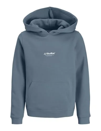 JACK & JONES Jjesoho Sweat Hood Noos Jnr - Bequemer Kapuzenpullover für Teenager - Stylischer Kapuzenpullover für Jungen, locker geschnitten mit gerippten Ärmelbündchen. Ideal für lässige Freizeitoutfits und täglichen Tragekomfort.