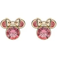 Disney Minnie Mouse Ohrringe aus 9 Karat Gelbgold in orange von Disney