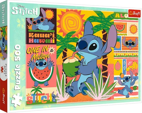 Puzzle 500 Disney Lilo Stitch - 500 Teile, detailverliebtes Motiv, ideales Geschenk für Disney-Fans und Puzzleliebhaber
