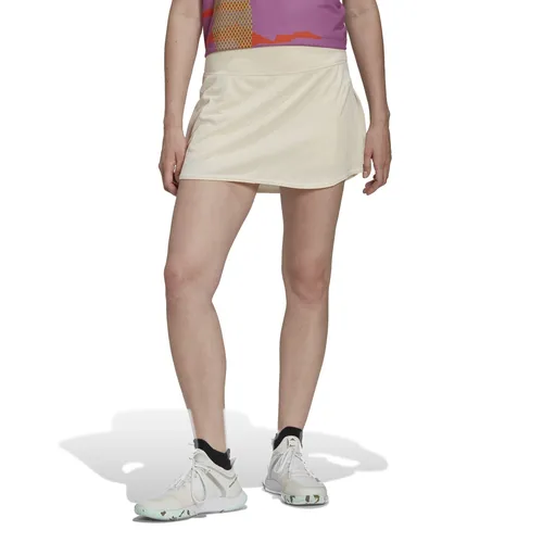 adidas Tennisrock Match HEAT.RDY (integrierte Tight, hoher Bund) beige Damen, Größe: S