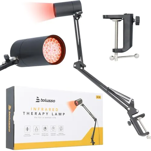 Bolusso Industriële Infraroodlamp voor Spierpijn & gewrichten – Warmtelamp & Lichttherapielamp - Infraroodtherapie 36W