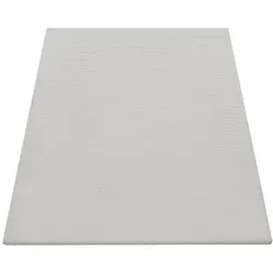 Paco Home Hochflorteppich Creme 200x200 cm - Teppiche, strapazierfähig und pflegeleicht, ideal für rustikalen Landhausstil und Fußbodenheizung geeignet.