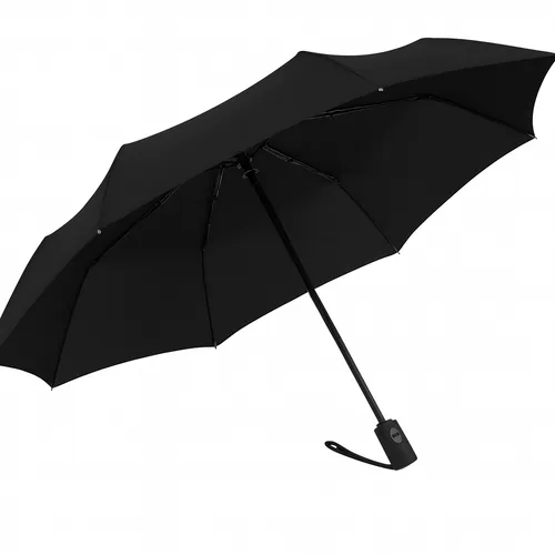 Magic Uni Regenschirm schwarz - Regenschirm mit automatischer Öffnung, windbeständig bis 150 km/h, leicht und handlich mit praktischer Tragetasche im Set.