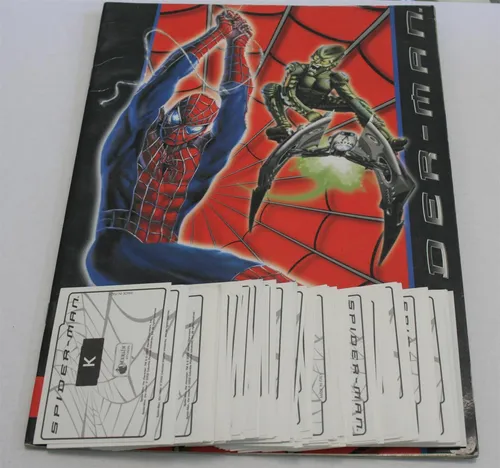 Spider-Man Sammelsticker Komplettsatz + Album von Topps