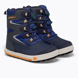 Merrell Winterstiefel Snow Bank 3.0 WTPF navyblau Kinder, Größe Euro 30 (US: 12) - Wasserdichte Winterstiefel für Kinder, ideal für Temperaturen bis -31 °C. Die flexible Bungeeschnürung sorgt für einen sicheren Halt, während das Obermaterial die Füße warm und trocken hält – perfekt für kalte Wintertage.