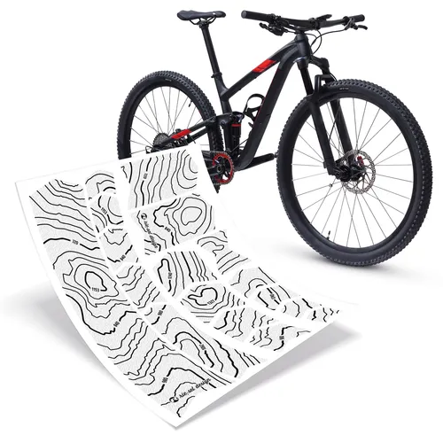 Riesel Design Aufkleber Schutzfolie Rahmenschutz MTB Transparent Glanz 17teilig