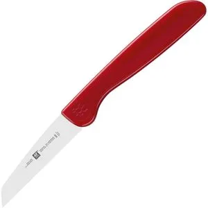 Zwilling Gemüsemesser 38041-070 - Besteckset mit 7 cm Edelstahlklinge, eisgehärtet für lange Haltbarkeit und Korrosionsbeständigkeit. Ergonomischer, rutschfester Kunststoffgriff für komfortables Schneiden von Gemüse und Obst.