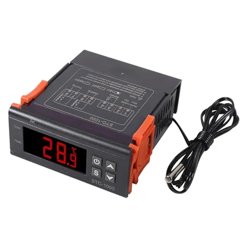Stück STC-1000 DC 12V 10A Digitaler LED-Temperaturregler Heizung Kühlthermostat Steuerschalter 2 Relaisausgänge und NTC 10K-Sensorsonde 2