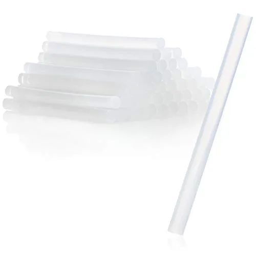 com-four® 48x Heißklebesticks Klebestifte Ersatzsticks 7x100 mm Klebesticks für Heißklebepistolen Leimpatronen Nachfüllpack Heißkleber (48 Stück - Klebestifte)