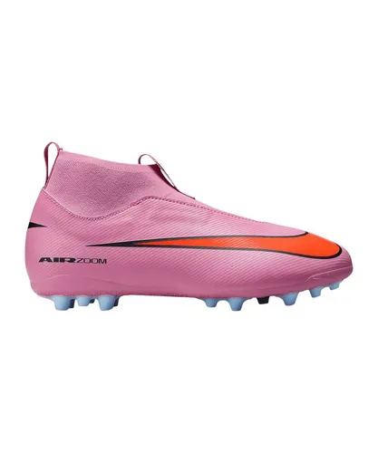 Nike Jr Air Zoom Mercurial Superfly X Academy AG Fußballschuh - Der Nike Jr Air Zoom Mercurial Superfly X Academy AG für Kinder bietet optimalen Grip auf Kunstrasen. Mit einem bequemen Schnitt und modernem Design ist er ideal für schnelle Spieler, die höchste Ansprüche an Performance stellen.