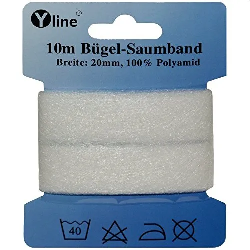 m x 2 cm Saumband zum nähfreien Säumen ,Bügel