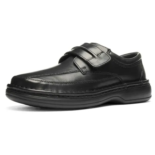 ARA Herren BEN Kletter Schuhe, Schwarz, Größe 47 - Slipper & Mokassins für Herren mit Leder Decksohle, Wechselfußbett und bequemer Absatzhöhe von 30 mm für optimalen Tragekomfort.