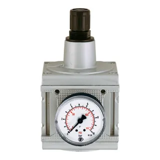 Druckregler »multifix« mit Manometer, 0,5 - 16 bar - Druckluftzubehör, vordruckunabhängiger Membrandruckregler mit Sekundärentlüftung und einfacher Arretierung der Druckeinstellung. Ideal für präzise Druckkontrolle.
