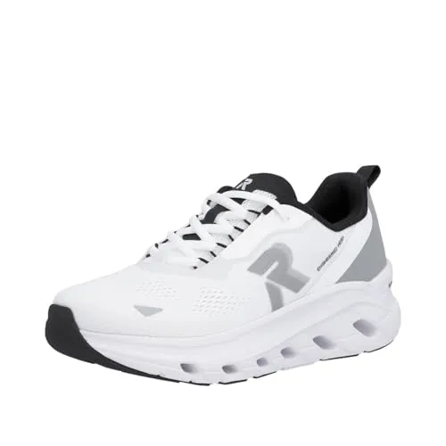 Rieker W3505 Damen Sneaker – Weiße Sportschuhe für Freizeit und Alltag - Bequeme Sneaker in Größe 42 mit atmungsaktivem Obermaterial. Ideal für den täglichen Einsatz, rutschfeste Laufsohle und herausnehmbare Innensohle sorgen für optimalen Komfort.
