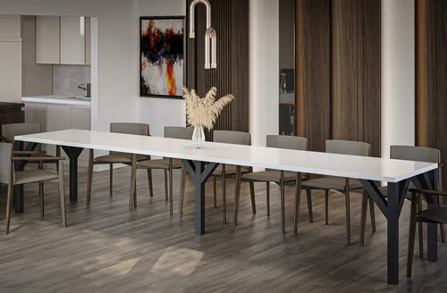 Endo-Moebel Esstisch Dunaj 350cm in weiß von ENDO Modern Living