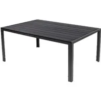 Gartentisch Comfort 150 x 80 cm aus Aluminium - Esstisch für den Außenbereich, wetterfest und modern, bietet Platz für bis zu 6 Personen. Perfekt für Gartenpartys oder entspannte Abende.