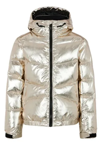 Protest Mädchen Ski- und Snowboardjacke PRTNELLI JR - Wetterfeste Jacke mit fester Kapuze, hohem Kragen und verstellbaren Klettbündchen für optimalen Tragekomfort. Praktisches Liftpass-Fach für den schnellen Zugriff auf den Skipass. Ideal für den Wintersport!