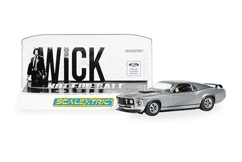 Scalextric C4497 - 1:32 Ford Mustang Boss 429 John Wick - Scalextric Slotcar im Maßstab 1:32, detailgetreu und ideal für Sammler und Rennsport-Enthusiasten.
