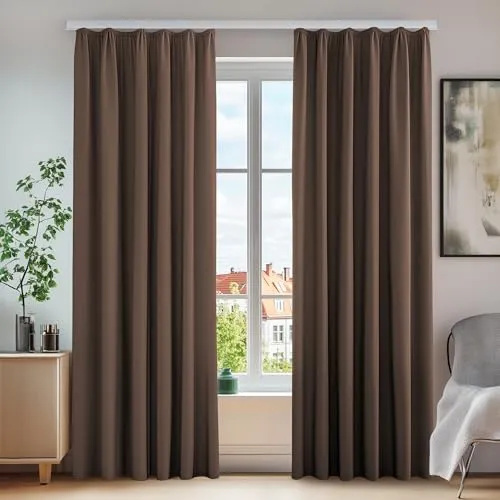 Vorhänge & Gardinen Braun von Deconovo
