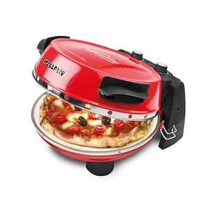 Pizzaofen Napoletana rot, 1.200 Watt - Küchengerät mit 1.200 Watt Leistung und max. 400 °C, ideal für perfekte Pizzen bis Ø 31 cm dank Ober- und Unterhitze.