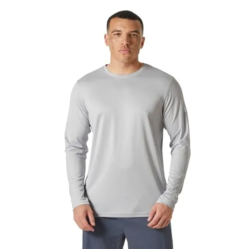 Helly Hansen Herren Hh Tech Crew Ls 2.0, Grauer Nebel, XL