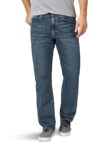 Wrangler Authentics Herren-Jeans mit flexibler Taille, bequeme Passform, Rauch, 29W / 30L
