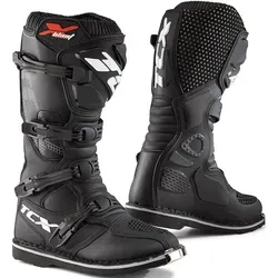 TCX X-Blast Stiefel - Schwarz - 42 EU - Motorradstiefel mit Goodyear-Konstruktion und atmungsaktivem Futter. Maximale Sicherheit durch Polyurethan-Verstärkungen an Knöcheln und Zehen, ideal für Offroad- und Enduro-Einsätze.