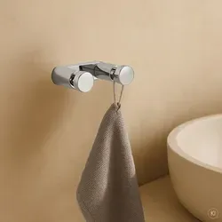 AquaCraft 200 Doppelhandtuchhaken 20040002-00 3 cm, chrom