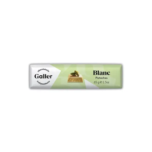 Schokoladenriegel Galler White Pistachios , 65 g
