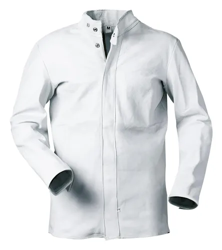 Craftland Schweißerjacke Vollleder Größe L natur - 2805/2 - Robuste Schweißerjacke aus Vollleder in Größe L, ideal für professionelle Schweißarbeiten und optimalen Schutz.