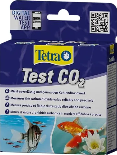 Tetra Test CO2 (Kohlendioxid), Wassertest für Süßwasseraquarien, misst zuverlässig und genau den Kohlendioxidwert