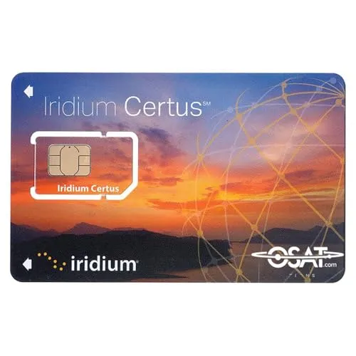 Iridium Certus Sim Karte für Iridium Go! Exec Monatliche Verträge