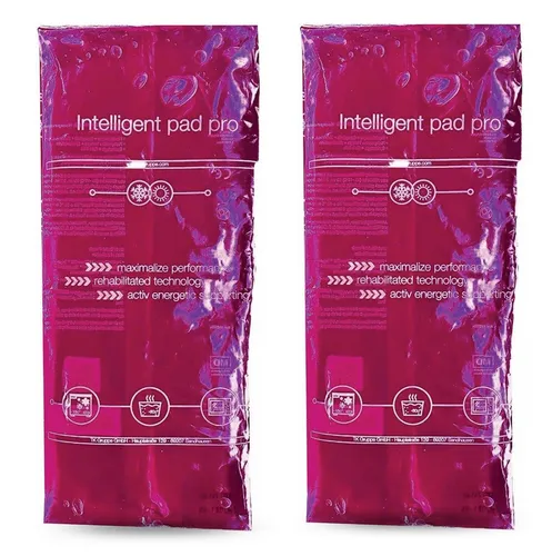 TK Gruppe Kalt-Warm-Kompresse Kühlpads Gelkissen pink für Kühlbox Kühlschrank Kühltasche, 3er Set 2-tlg., 3x 15cm x 15cm, Mikrowelle geeignet / Wiederverwendbar