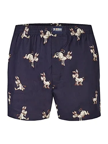 Happy Shorts Herren Boxer Print - Donkeys - Größe M