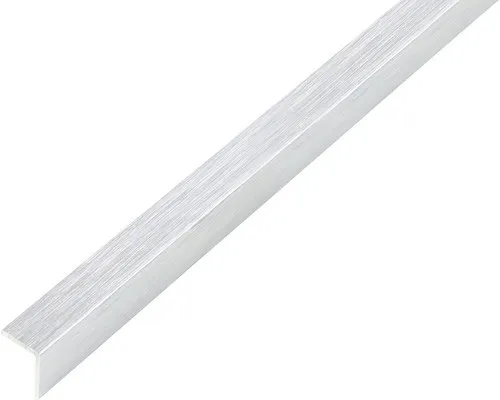 Alberts Winkelprofil gleichschenklig Aluminium 20 mm x 20 mm x 2.000 mm - Robustes L-förmiges Aluminiumprofil für vielseitige Anwendungen. Ideal zur Befestigung und Verbindung bei Konstruktionen. Leicht und stabil - perfekt für Rahmen und Regale.