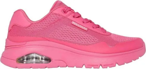 Skechers Uno Flex Spring On Air Sneakers Damen Mädchen 177794 HTPK pink - Babysneakers mit atmungsaktivem Obermaterial aus Mesh und Synthetik, ausgestattet mit Air-Cooled Memory Foam für hohen Tragekomfort und federnde Dämpfung, ideal für den Alltag und Freizeit.