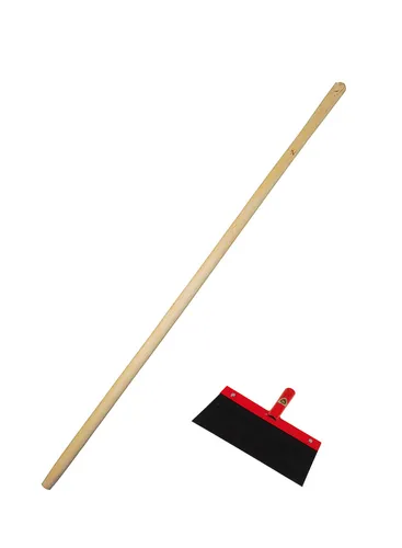 Stoßscharre mit Holzstiel 300 mm Putzscharre Scharre Eisscharre Kratzer