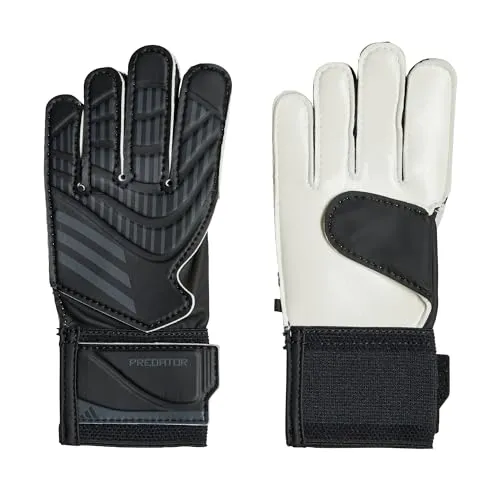 adidas PRED GL TRN J 000 Black/Black/Black 5,5 - Torwarthandschuhe - Hochwertige Torwarthandschuhe mit optimalem Grip und Flexibilität für junge Keeper, ideal für Training und Spiele.