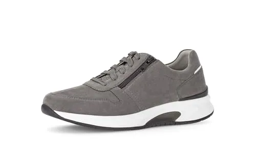 Pius Gabor Herren Sneaker Low - Bequeme Schnürschuhe aus zertifiziertem Leder - Herren-Sneaker mit Wechselfußbett, ideal für Business und Freizeit. Die Kombination aus Rauleder und EVA/Gummisohle sorgt für höchsten Komfort und Stil.