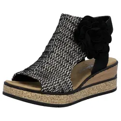 Rieker Keilsandalette Schwarz Gr. 42 in schwarz von Rieker