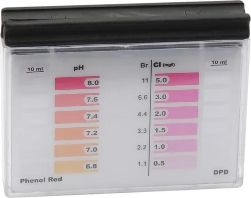 POWERHAUS24 Tester mit 20 Testtabletten, Chlor & pH-Wert, 10 DPD 1 und 10 Phenol Red