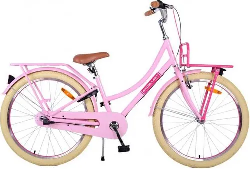 Volare Excellent Kinderfahrrad - Mädchen - 24 Zoll - Rosa mit 3 Gängen - Jugend- & Kinderfahrräder: Das sichere und komfortable Volare Excellent bietet eine Handbremse, Rücktrittbremse und höhenverstellbare Komponenten für jahrelangen Fahrspaß!