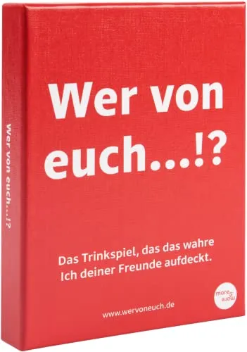 Wer von euch... by more is more Wer von euch... - Das Trinkspiel, das das wahre Ich deiner Freunde aufdeckt - Gesellschaftsspiel - Trinkspiel - Gesellschaftsspiel - Spieleabend - Kartenspiel - Geschen