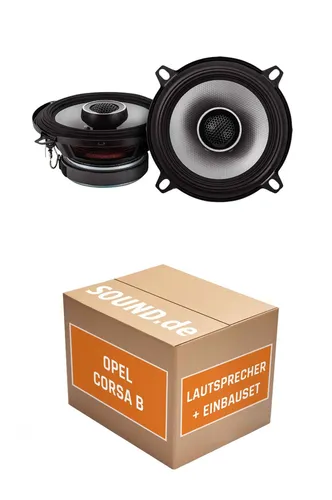 Alpine S2-S50 Lautsprecher Einbaupaket für Opel Corsa B | 2x Hochwertige Auto-Lautsprecher