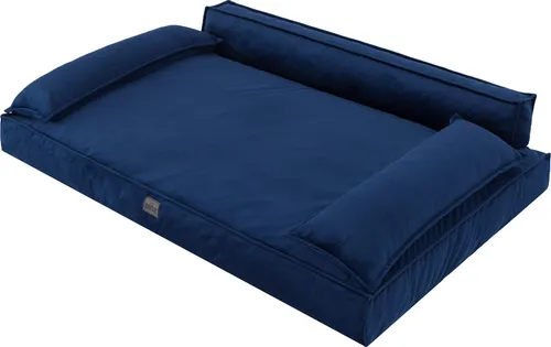 Hundebett CHAMPION 78x54 cm – Komfortables Samt-Haustierbett mit abnehmbarem Bezug - Das Hundebett CHAMPION bietet Ihrem Vierbeiner einen kuscheligen Rückzugsort. Der abnehmbare Bezug ist waschbar und der hochwertige Samt sorgt für Komfort. Ideal für kleine bis mittelgroße Hunde – für entspannte Momente drinnen und draußen.