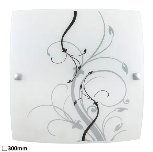Rabalux Elina Deckenleuchte 30cm Weiß Quadrat E27 (ohne Leuchtmittel)