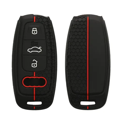 Autoschlüssel Schutzhülle für Audi A6 A7 A8 Q7 Q8 3-Tasten Autoschlüssel Keyless