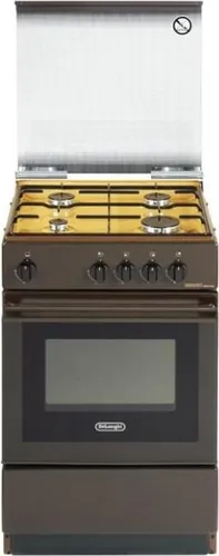 De’Longhi SGK 554 N Freistehender Gasherd - Freistehender Gasherd von De’Longhi mit 4 Kochzonen, drehbaren Reglern und eleganter brauner Farbgebung. Ideal für kreative Kochabenteuer in der heimischen Küche.
