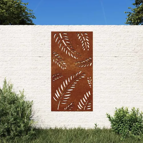 vidaXL Garten Wanddeko mit Blatt-Design - Dekorative Zäune aus wetterfestem Cortenstahl, der korrosionsbeständig ist und keine Wartung benötigt. Verleihe deinem Garten mit diesem einzigartigen Wandbild eine natürliche Atmosphäre.